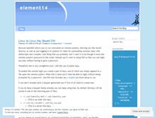 Tablet Screenshot of element14.wordpress.com