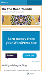 Mobile Screenshot of cyclingtoindia.wordpress.com