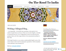 Tablet Screenshot of cyclingtoindia.wordpress.com