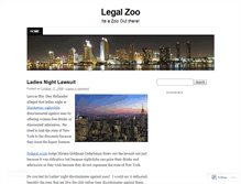 Tablet Screenshot of legalzoo.wordpress.com