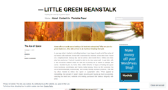 Desktop Screenshot of littlegreenbeanstalk.wordpress.com