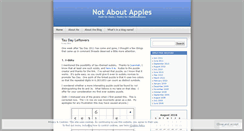 Desktop Screenshot of notaboutapples.wordpress.com