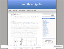 Tablet Screenshot of notaboutapples.wordpress.com