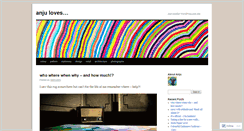 Desktop Screenshot of anjuloves.wordpress.com