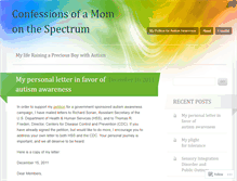 Tablet Screenshot of confessionsofamomonthespectrum.wordpress.com