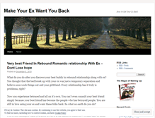 Tablet Screenshot of howtomakeyourexwantyouback.wordpress.com