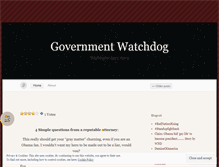 Tablet Screenshot of governmentwatchdog.wordpress.com