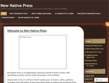 Tablet Screenshot of newnative.wordpress.com