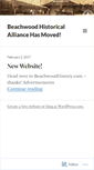 Mobile Screenshot of beachwoodhistoricalalliance.wordpress.com