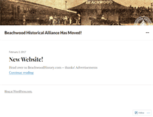 Tablet Screenshot of beachwoodhistoricalalliance.wordpress.com
