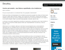 Tablet Screenshot of decoarq.wordpress.com