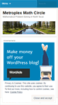 Mobile Screenshot of metroplexmathcircle.wordpress.com