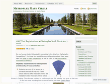 Tablet Screenshot of metroplexmathcircle.wordpress.com