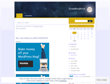 Tablet Screenshot of ecuadoralerta.wordpress.com