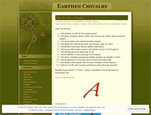 Tablet Screenshot of earthenchivalry.wordpress.com