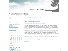 Tablet Screenshot of chrispalmatier.wordpress.com