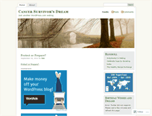 Tablet Screenshot of cancersurvivorsdream.wordpress.com