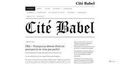 Desktop Screenshot of citebabel.wordpress.com