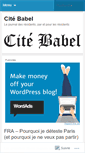 Mobile Screenshot of citebabel.wordpress.com