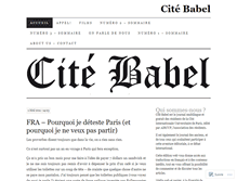 Tablet Screenshot of citebabel.wordpress.com