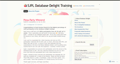 Desktop Screenshot of databasedelight.wordpress.com