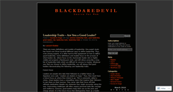 Desktop Screenshot of blackdaredevil.wordpress.com