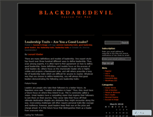 Tablet Screenshot of blackdaredevil.wordpress.com