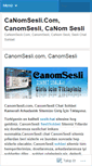 Mobile Screenshot of canomsesli.wordpress.com