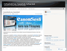 Tablet Screenshot of canomsesli.wordpress.com