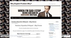 Desktop Screenshot of englishproblemwhywhy.wordpress.com