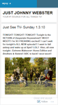 Mobile Screenshot of justjohnnywebster.wordpress.com