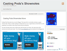 Tablet Screenshot of castingpods99.wordpress.com