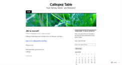 Desktop Screenshot of calliopeztable.wordpress.com