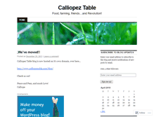 Tablet Screenshot of calliopeztable.wordpress.com