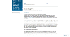 Desktop Screenshot of chasecard0interestbalancetransfercreditcards.wordpress.com