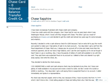 Tablet Screenshot of chasecard0interestbalancetransfercreditcards.wordpress.com