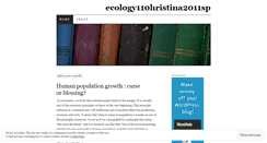 Desktop Screenshot of ecology110hristina2011sp.wordpress.com