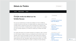 Desktop Screenshot of debatsdutheatre.wordpress.com