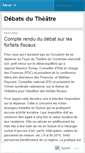 Mobile Screenshot of debatsdutheatre.wordpress.com