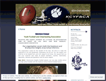 Tablet Screenshot of kutztownyouthfootball.wordpress.com