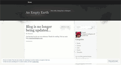 Desktop Screenshot of emptyearth.wordpress.com