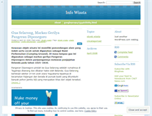 Tablet Screenshot of infowisata.wordpress.com