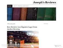 Tablet Screenshot of josephsreviews.wordpress.com