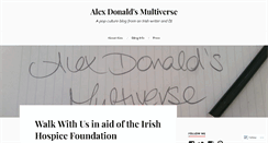 Desktop Screenshot of alexdonald.wordpress.com