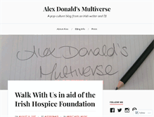 Tablet Screenshot of alexdonald.wordpress.com