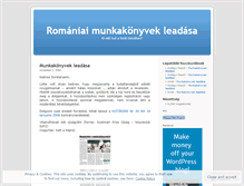 Tablet Screenshot of munkakonyv.wordpress.com