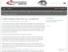 Tablet Screenshot of presentationexperts.wordpress.com