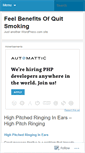 Mobile Screenshot of benefitsofstopsmoking1.wordpress.com