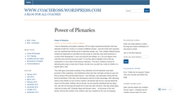 Desktop Screenshot of coachross.wordpress.com