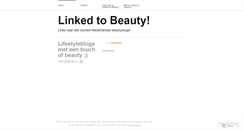 Desktop Screenshot of linkedtobeauty.wordpress.com